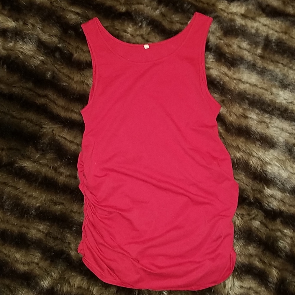 Red Maternity Tank